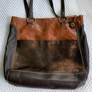 The Sak brown Leather Tote.